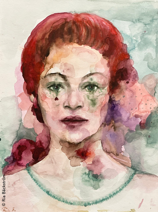 T-paita Ria Bäckströmin teoksella Herttakuningatar