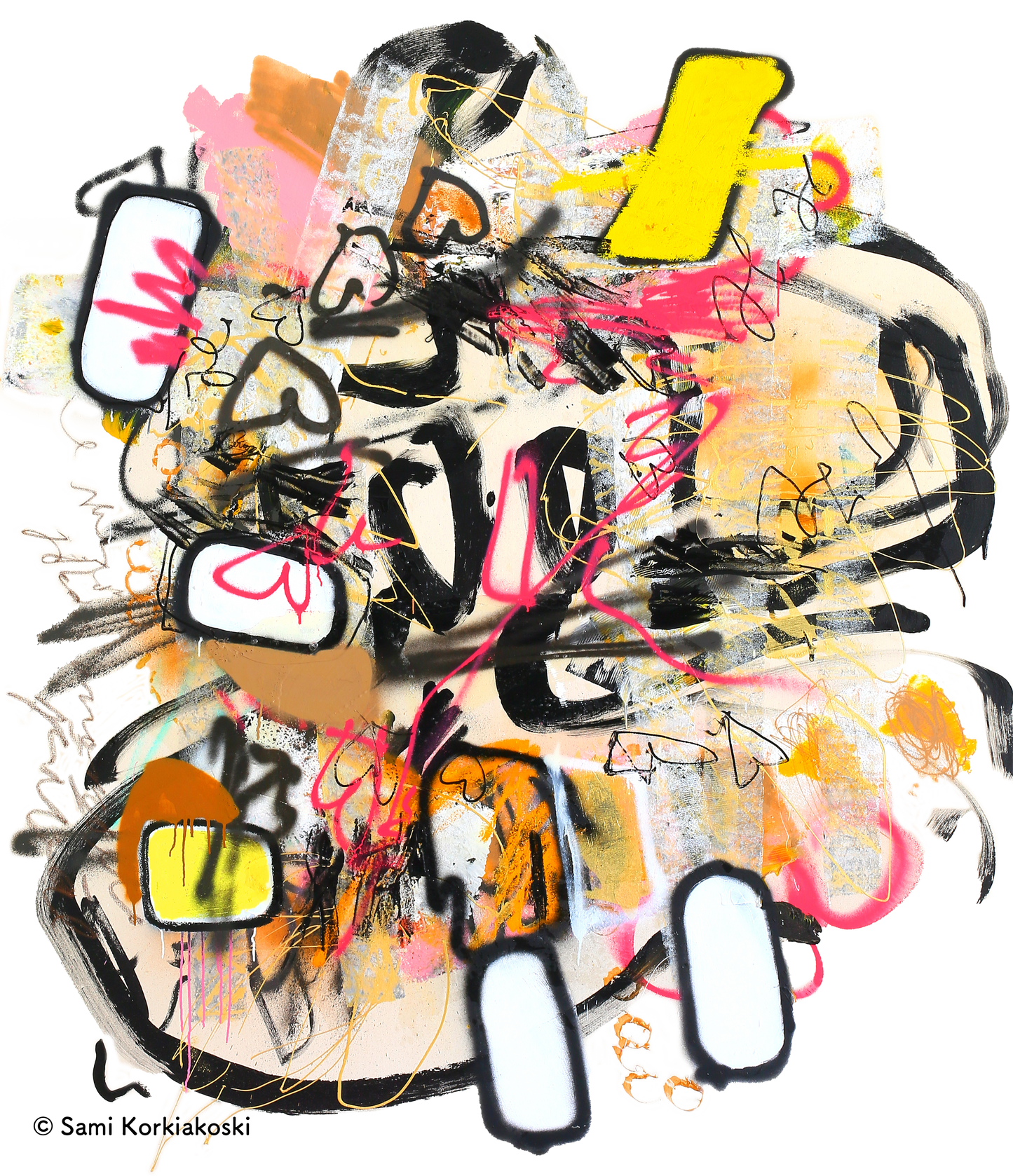 T-paita Sami Korkiakosken teoksella Splash