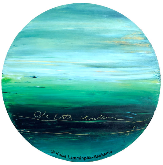 T-paita Kaisa Lamminpää-Raekallion teoksella Ole totta itsellesi