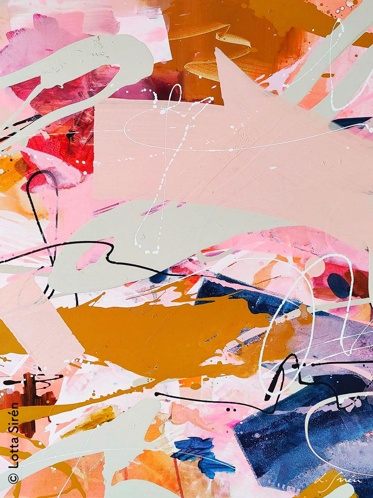 T-paita Lotta Sirénin teoksella Worlds collide