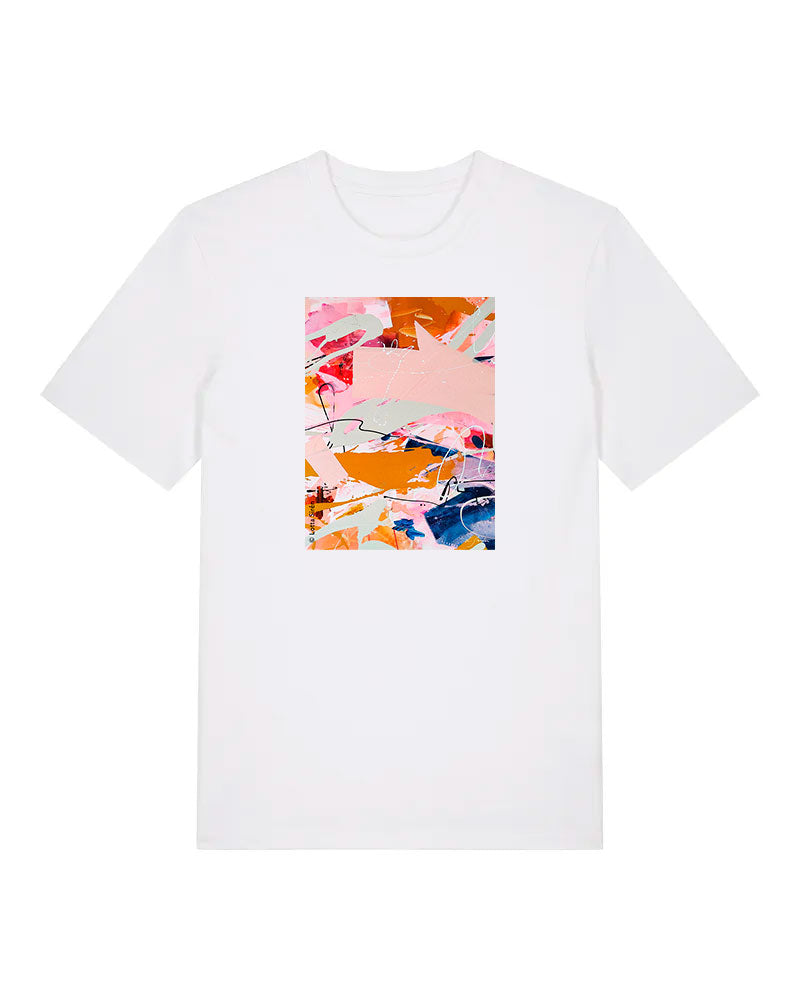 T-paita Lotta Sirénin teoksella Worlds collide