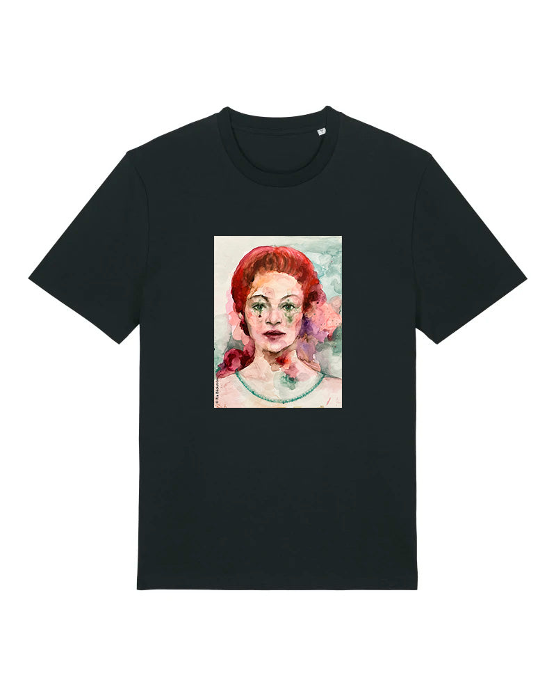 T-paita Ria Bäckströmin teoksella Herttakuningatar